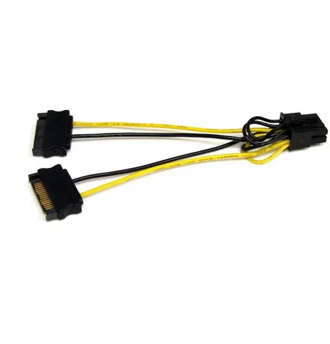 StarTech.com 6in SATA Power to 8 Pin PCI Express Video Card Power Cable Adapter