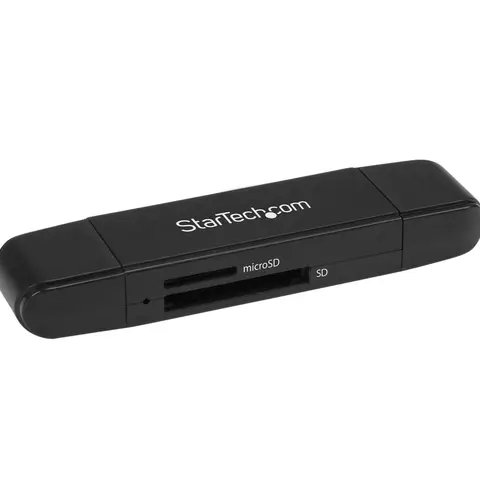 StarTech.com USB 3.0 Memory Card Reader/Writer for SD and microSD Cards - USB-C and USB-A