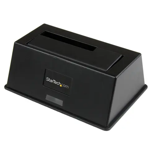 StarTech.com Single Bay USB 3.0 to SATA Hard Drive Docking Station, USB 3.0 (5 Gbps) Hard Drive Dock, External 2.5/3.5" SATA I/II/III HDD/SSD Docking Station, Top-Loading Hard Drive Bay