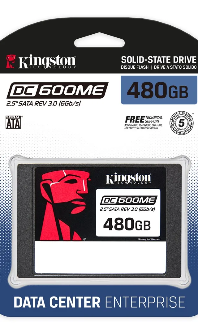 Kingston Technology 480G DC600ME (Mixed-Use) 2.5" Enterprise SATA SSD