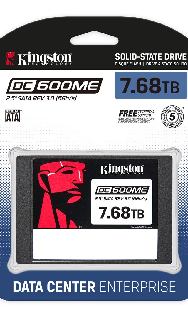 Kingston Technology 7680G DC600ME (Mixed-Use) 2.5" Enterprise SATA SSD