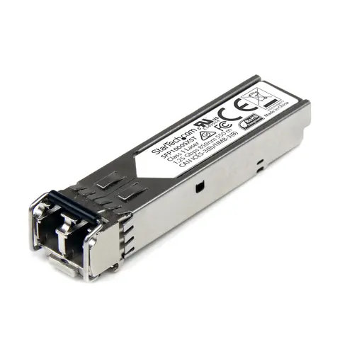 StarTech.com MSA Compliant SFP Transceiver Module - 1000BASE-SX~MSA Uncoded SFP Module - 1000BASE-SX - 1GbE Multi Mode Fiber (MMF) Optic Transceiver - 1GE Gigabit Ethernet SFP - LC 550m - 850nm - DDM