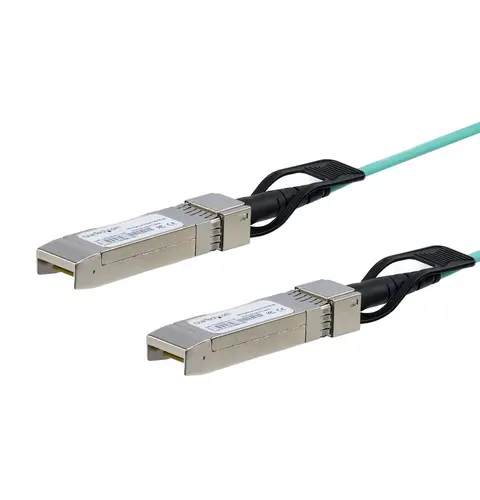 StarTech.com Cisco SFP-10G-AOC5M Compatible 5m/16.4ft 10G SFP+ to SFP+ AOC Cable - 10GbE SFP+ Active Optical Fiber - 10Gbps SFP Plus/Mini GBIC/Transceiver Module Cable - Firepower ASR1000