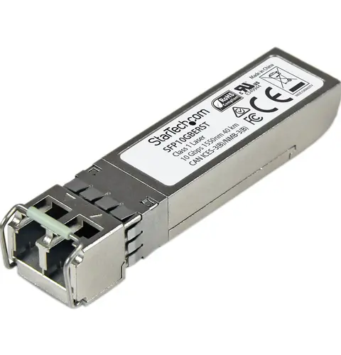 StarTech.com MSA Compliant SFP+ Transceiver Module - 10GBASE-ER~MSA Uncoded SFP+ Module - 10GBASE-ER - 10GbE Single Mode Fiber (SMF) Optic Transceiver - 10GE Gigabit Ethernet SFP+ - LC 40km - 1550nm - DDM