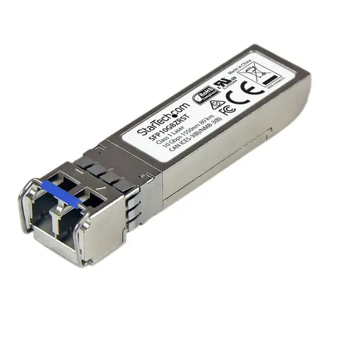 StarTech.com MSA Compliant SFP+ Transceiver Module - 10GBASE-ZR~MSA Uncoded SFP+ Module - 10GBASE-ZR - 10GbE Single Mode Fiber (SMF) Optic Transceiver - 10GE Gigabit Ethernet SFP+ - LC 80km - 1550nm - DDM