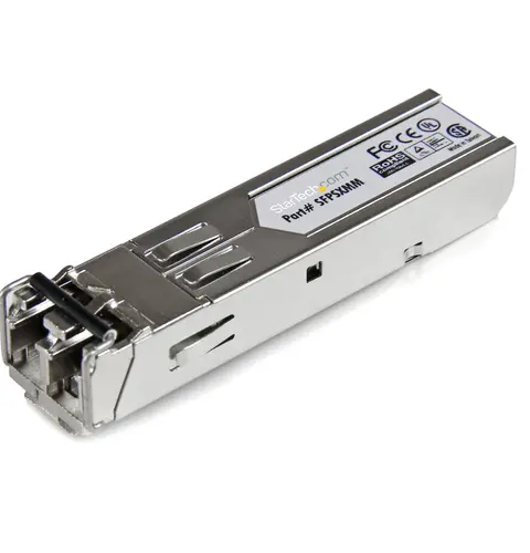 StarTech.com MSA Uncoded SFP Module - 1000BASE-SX - 1GbE Multi Mode Fiber (MMF) Optic Transceiver - 1GE Gigabit Ethernet SFP - LC 550m - 850nm - DDM