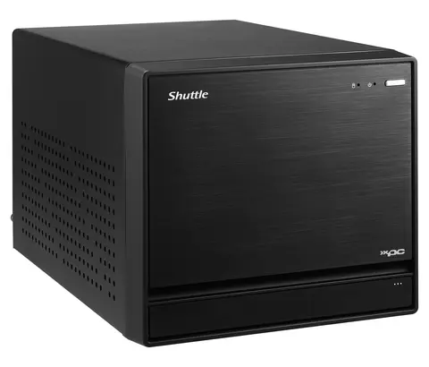 Shuttle XPC cube Barebone SH570R8 - S1200, Intel H570, 1x PCIe X16, 1x PCIe X4, 2x LAN,1x HDMI, 2x DP, 4x 3.5" HDD bays