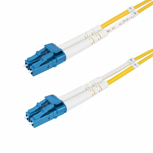 StarTech.com 7m (22.9ft) LC to LC (UPC) OS2 Single Mode Duplex Fiber Optic Cable, 9/125µm, 100G, Bend Insensitive, Low Insertion Loss - LSZH Fiber Jumper Cord
