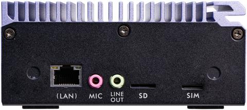 Shuttle Edge PC SPCEL12 , Intel Celeron J6412 , 2x HDMI, 1x DP, 2x 2.5G LAN, 1x DDR4, 1x Micro SD card reader, 1x Nano SIM slot, 3x USB, 2x M.2 (SATA), 12-20V, fanless, 24/7, incl. VESA mount