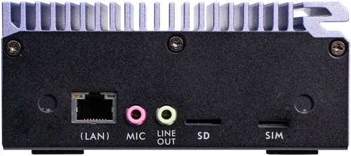 Shuttle Edge PC SPCEL12 , Intel Celeron J6412 , 2x HDMI, 1x DP, 2x 2.5G LAN, 1x DDR4, 1x Micro SD card reader, 1x Nano SIM slot, 3x USB, 2x M.2 (SATA), 12-20V, fanless, 24/7, incl. VESA mount