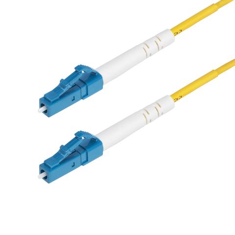 StarTech.com 2m (6.6ft) LC to LC (UPC) OS2 Single Mode Simplex Fiber Optic Cable, 9/125µm, 40G/100G, Bend Insensitive, Low Insertion Loss - LSZH Fiber Jumper Cord