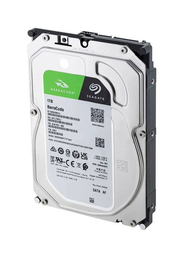 Seagate Barracuda ST1000DM014 internal hard drive 1 TB 7200 RPM 256 MB 3.5" Serial ATA III