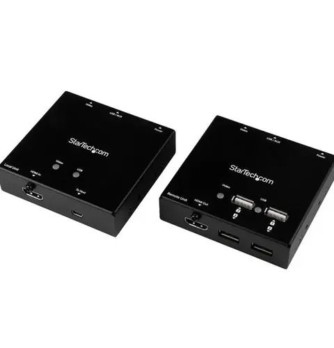 StarTech.com HDMI over CAT6 Extender with 4-port USB Hub - 165 ft (50m) - 1080p
