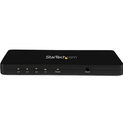StarTech.com 4K HDMI 4-Port Video Splitter – 1x4 HDMI Splitter w/ Solid Aluminum Housing – 4K 30Hz