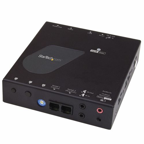 StarTech.com 4K HDMI over IP Receiver for ST12MHDLAN4K, IP Extender with Video Control App, Support for AVoIP Video Wall - TAA