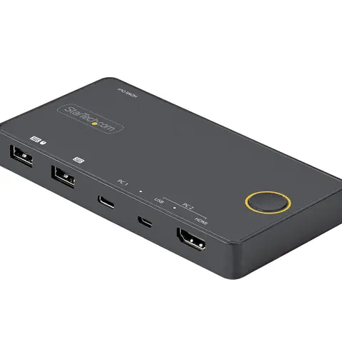 StarTech.com 2-Port Hybrid USB-C KVM Switch - 4K 60Hz HDMI