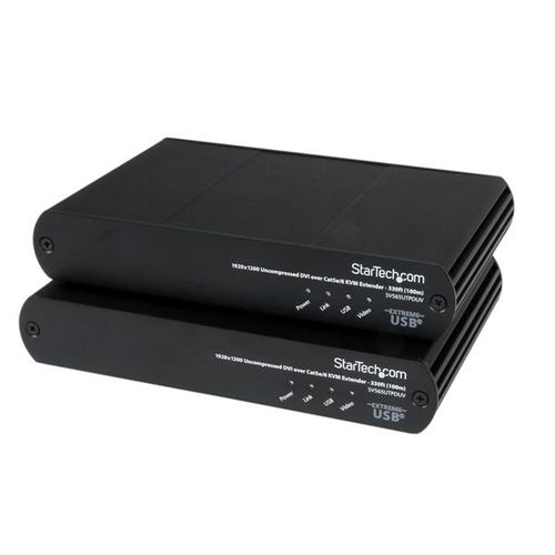 StarTech.com USB DVI over Cat 5e / Cat 6 KVM Console Extender w/ 1920x1200 Uncompressed Video - 330ft (100m)
