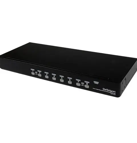 StarTech.com 8 Port 1U Rackmount USB PS/2 KVM Switch with OSD