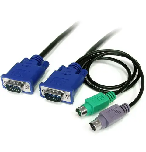 StarTech.com 6 ft 3-in-1 Ultra Thin PS/2 KVM Cable