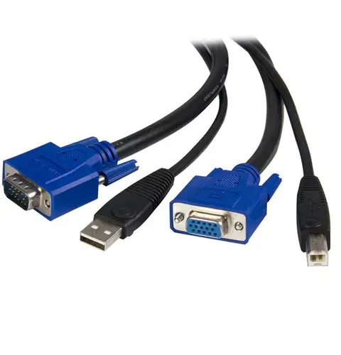 StarTech.com 10 ft 2-in-1 Universal USB KVM Cable