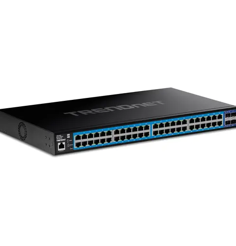 Trendnet TEG-3524S network switch Managed Gigabit Ethernet (10/100/1000) Black
