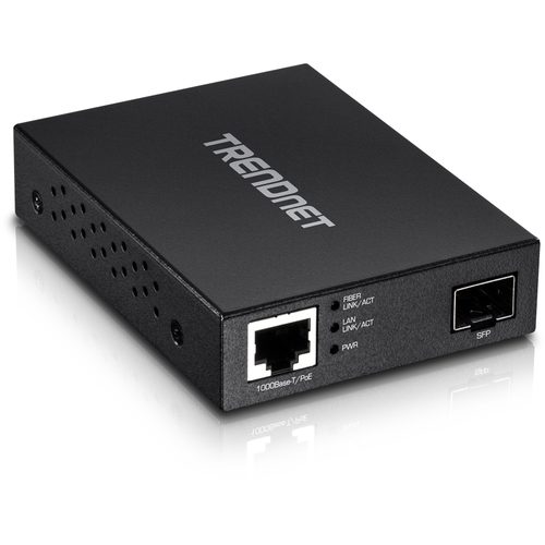 Trendnet TFC-PGSFP network media converter 2000 Mbit/s Black