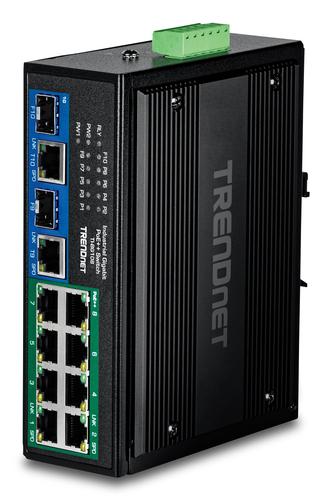 Trendnet TI-BG108 network switch Gigabit Ethernet (10/100/1000) Power over Ethernet (PoE) Black