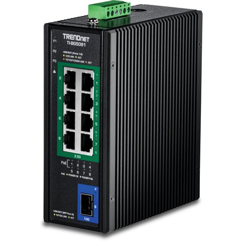 Trendnet TI-BG5091 network switch Unmanaged 2.5G Ethernet (100/1000/2500) Power over Ethernet (PoE) Black
