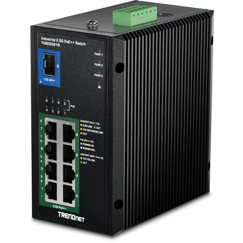 Trendnet TI-BG5091B network switch Unmanaged 2.5G Ethernet (100/1000/2500) Power over Ethernet (PoE) Black