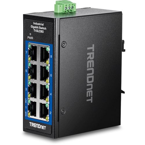 Trendnet TI-GLC80 network switch Unmanaged Gigabit Ethernet (10/100/1000) Black