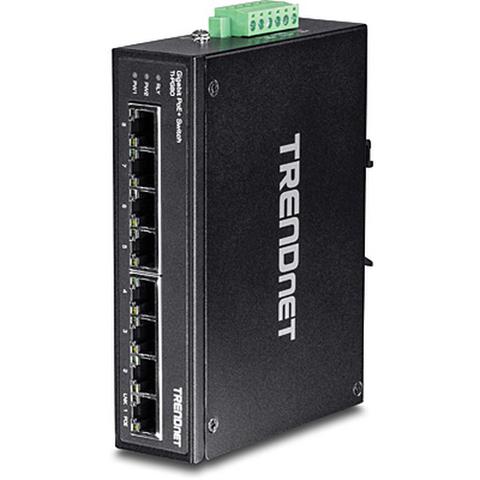 Trendnet TI-PG80 network switch Unmanaged L2 Gigabit Ethernet (10/100/1000) Power over Ethernet (PoE) Black
