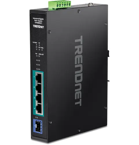 Trendnet TI-PGM541 network switch Gigabit Ethernet (10/100/1000) Black