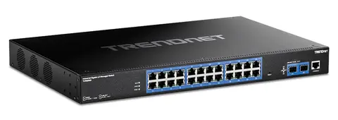 Trendnet TI-RG262I network switch Managed Gigabit Ethernet (10/100/1000) 1U Black