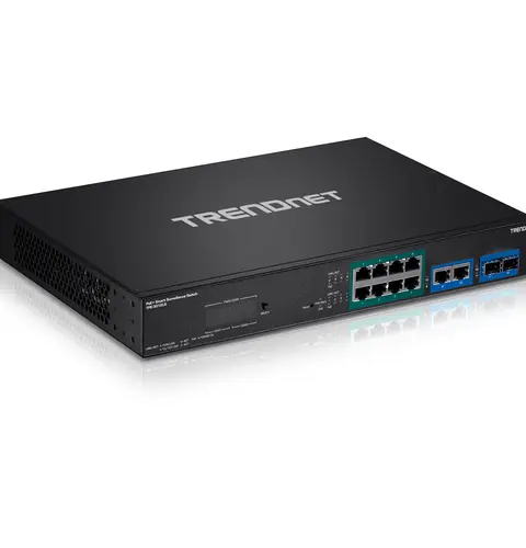 Trendnet TPE-3012LS network switch Managed Gigabit Ethernet (10/100/1000) Power over Ethernet (PoE) 1U Black
