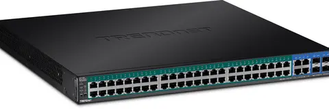 Trendnet TPE-5048WS network switch Managed Gigabit Ethernet (10/100/1000) Power over Ethernet (PoE) 1U Black