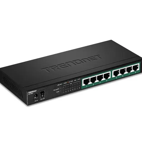 Trendnet TPE-TG84 network switch Unmanaged Gigabit Ethernet (10/100/1000) Power over Ethernet (PoE) Black