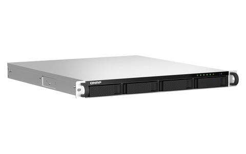 QNAP TS-464U-RP NAS Rack (1U) Intel® Celeron® N5095 8 GB DDR4 0 TB QNAP Turbo System Aluminium, Black