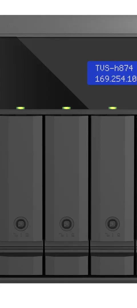 QNAP TVS-h874 NAS Tower Intel® Core™ i5 i5-12400 32 GB DDR4 0 TB QuTS hero Black