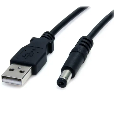 StarTech.com USB to 5.5mm Power Cable - Type M Barrel - 2m