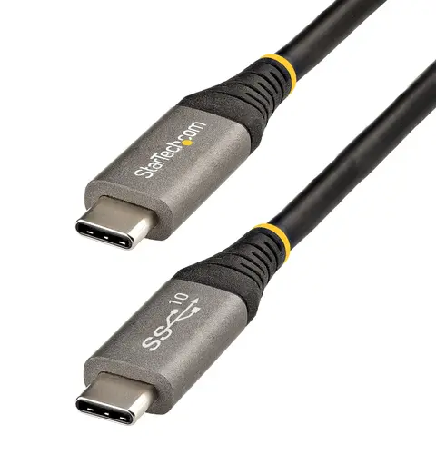 StarTech.com 3ft (1m) USB C Cable 10Gbps - USB-IF Certified USB-C Cable - USB 3.1 Type-C Cable - 100W (5A) Power Delivery Charging, DP Alt Mode - USB C to C Cord - Charge & Sync