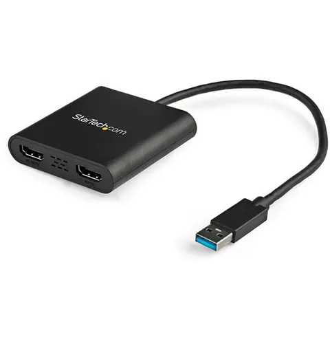 StarTech.com USB 3.0 to Dual HDMI Adapter, USB to 2x HDMI Monitor Converter for Windows (no support for macOS/ChromeOS/Linux) - TAA