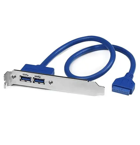 StarTech.com 2 Port USB 3.0 A Female Slot Plate Adapter