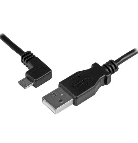 StarTech.com Micro-USB Charge-and-Sync Cable M/M - Left-Angle Micro-USB - 30/24 AWG - 1 m (3 ft.)