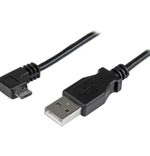StarTech.com Micro-USB Charge-and-Sync Cable M/M - Right-Angle Micro-USB - 24 AWG - 0.5 m