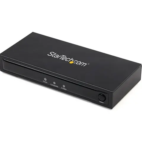 StarTech.com S-Video or Composite to HDMI Converter with Audio - 720p - NTSC and PAL