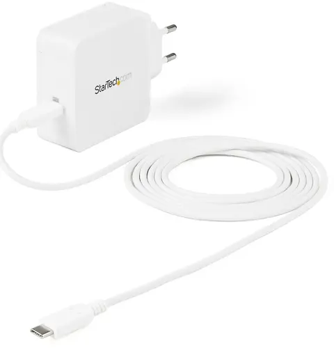 StarTech.com USB C Wall Charger - USB C Laptop Charger 60W PD - 6ft/2m Cable - Universal Compact Type C Power Adapter - Dell XPS/Lenovo X1 Carbon/HP EliteBook/MacBook - USB IF/CE Certified