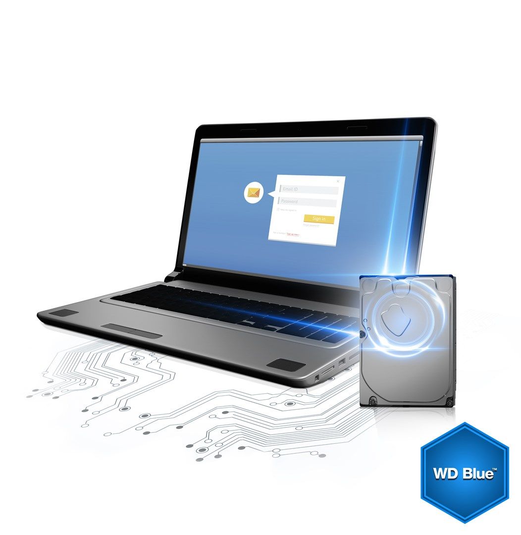 Western Digital Blue internal hard drive 1 TB 7200 RPM 64 MB 3.5" Serial ATA III