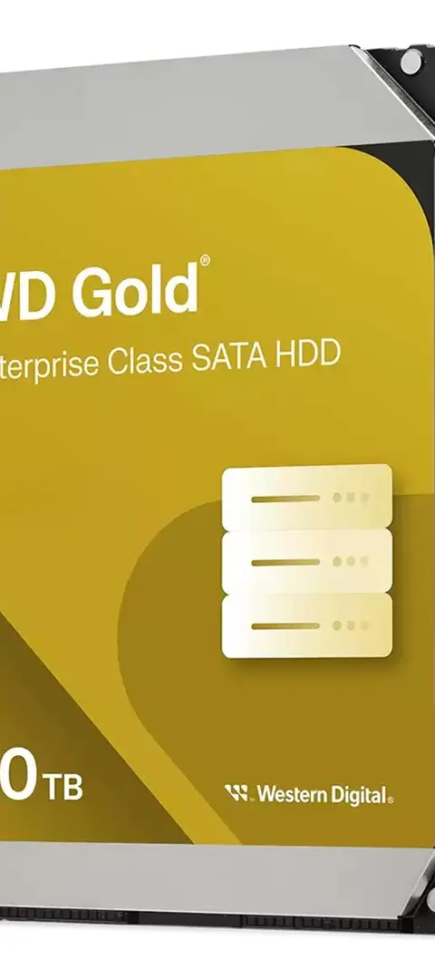 Western Digital Gold WD203KRYZ internal hard drive 20 TB 7200 RPM 512 MB 3.5" Serial ATA