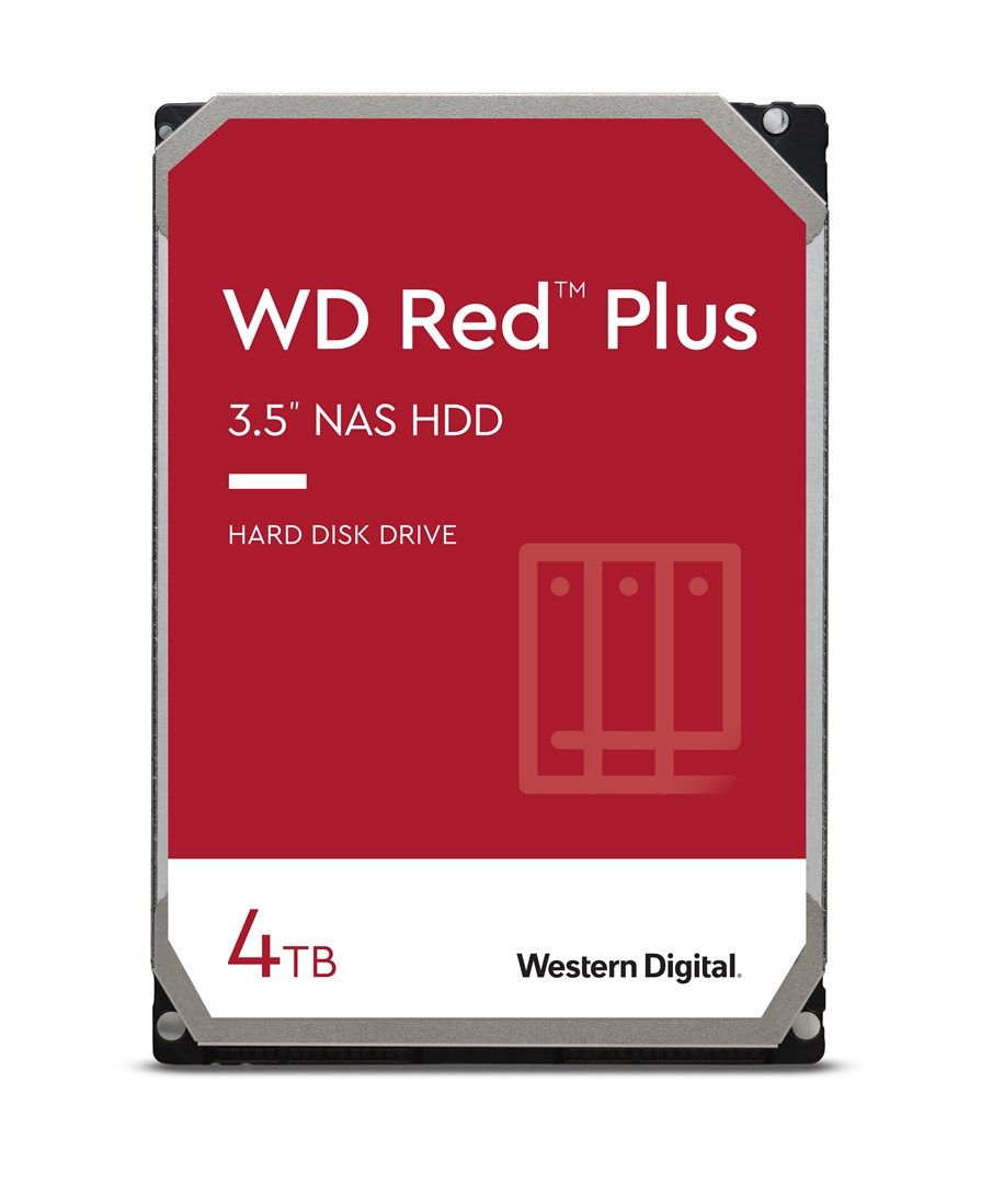 Western Digital Red Plus internal hard drive 4 TB 5400 RPM 256 MB 3.5" Serial ATA III