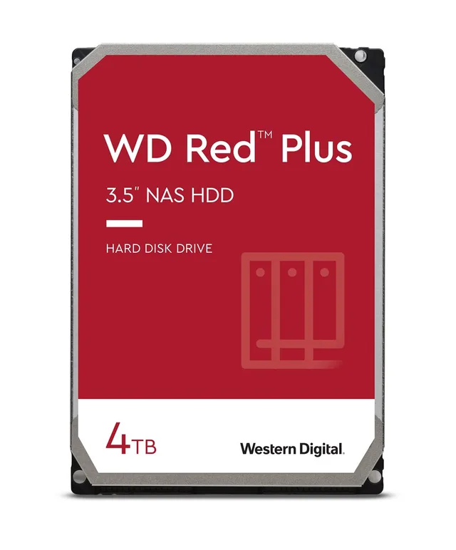 Western Digital Red Plus internal hard drive 4 TB 5400 RPM 256 MB 3.5" Serial ATA III